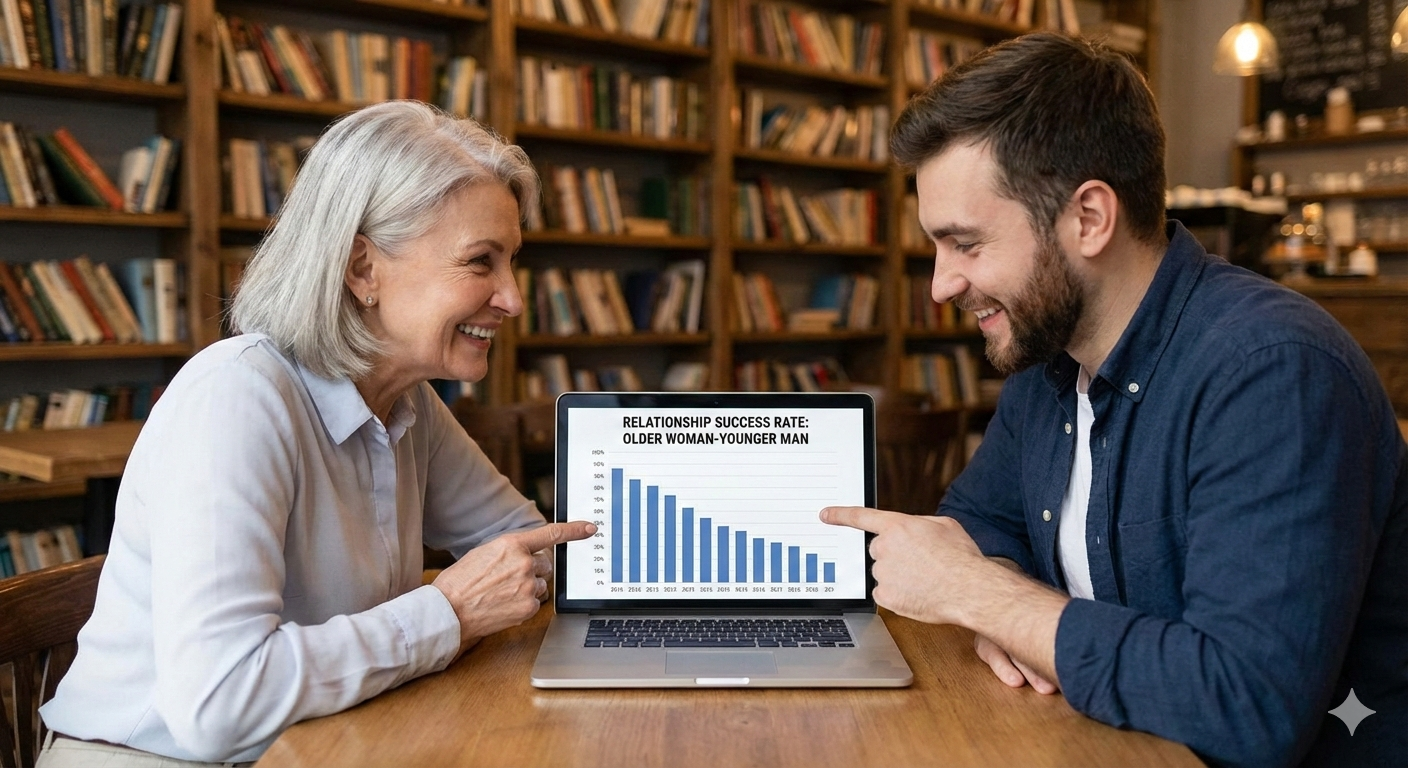 Success Rate of Older Woman-Younger Man Relationships
